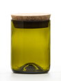 Eko uzatvárateľná dóza (z fľaše od vína) malá olivová (10 cm, 7,5 cm)