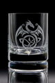 2x Glas Whisky (280 ml) - Keltisches Drachenmotiv