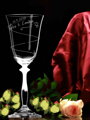 1 x Hochzeit Glas für Wine ANGELA mit Spiral Motiv