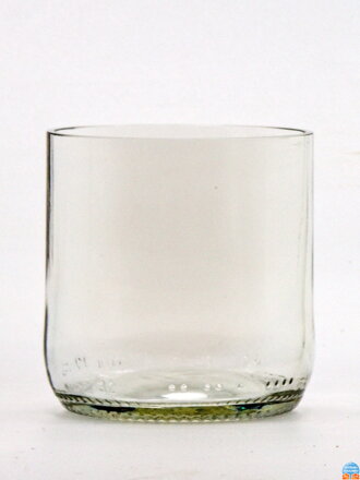 2ks Eko poháre (z fľaše od piva) malá číra (7 cm, 6,5 cm)