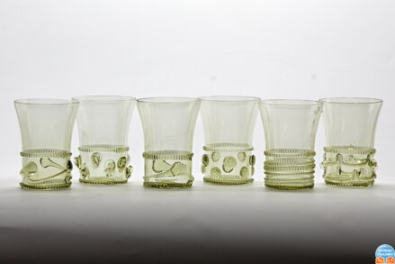 6x Likörglas aus historischem Glas (90ml) 1259/6