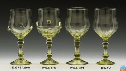 Historické sklo 2x- sklenice víno 14032/TOP/230ml