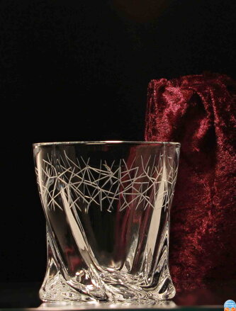 6x Quadro whisky Gläser [ Kristallglas ] Abstrakt Motiv