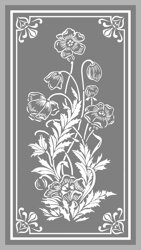 Praha bytová stěna Hostivař - pískování na zakázku dle výběru zákazníka Motiv Mucha Jaro a vlčí máky Praha bytová stěna Hostivař - pískování na zakázku dle výběru zákazníka Motiv Mucha Jaro a vlčí máky