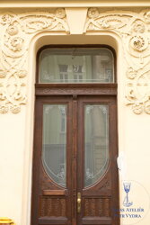 Pískované vstupní dveře