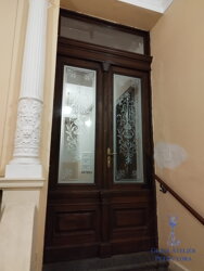 Praha Vinohrady - pískování skel do vstupních dveří Praha Vinohrady - pískování skel do vstupních dveří