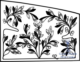 Praha Smíchov - renstrukce rozbitých skel vstupních dveří dle dochovaného vzoru Praha Smíchov - renstrukce rozbitých skel vstupních dveří dle dochovaného vzoru