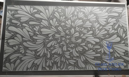 Praha hostivař - pískování skel do koupelny dle přání zákazníka Praha hostivař - pískování skel do koupelny dle přání zákazníka