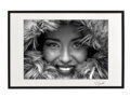 Umelecká čiernobiela fotografia - Čiernobiela (čierny rám)