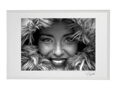Umelecká čiernobiela fotografia - Čiernobiela (čierny rám)