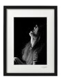 Künstlerisches Schwarz-Weiß-Foto - Emotionen (schwarzer Rahmen)