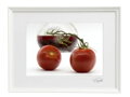 Kunstfoto - Tomaten (weißer Rahmen)