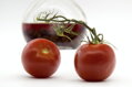 Kunstfoto - Tomaten (schwarzer Rahmen)