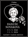 V115 černá  náhrobní deska - 