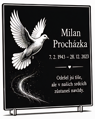 V 92 Černá náhrobní deska - 