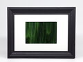 Ehrfurchtsmalerei - grüne Glasmalerei im Rahmen (Foto und Beschriftung) - 13 x 18 cm (Passepartout 10 x 15 cm)