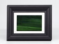 Ehrfurchtsmalerei - grüne Glasmalerei im Rahmen (Foto und Beschriftung) - 13 x 18 cm (Passepartout 10 x 15 cm)