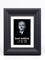 Pietní obraz - zelené vitrážové sklo v rámu (fotografie a nápis) - 30 x 40 cm (pasparta 21 x 30 cm)