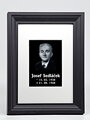 Pietní obraz - zelené vitrážové sklo v rámu (fotografie a nápis) - 30 x 40 cm (pasparta 21 x 30 cm)