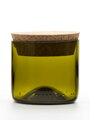 Eko uzatvárateľná dóza (z fľaše od vína) najmenšia olivová (7 cm, 7,5 cm)