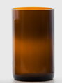 2ks Eko sklenice (z lahve šampusu) velká hnědá (13 cm, 6,5 cm)