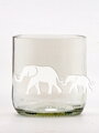1 ks Eko sklenice ( z lahve od piva) malá čirá (7 cm, 6,5 cm) s pískovaným motivem, který můžete vybrat z galerie motivů pod výrobkem ( slon, vlci, malý princ, spirála atd ) balená dárkově v celofánovém sáčku