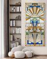 Acrylglasmalerei – Art-Deco-Glasmalerei-Stil