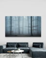 Fotoleinwand – Wald im Nebel