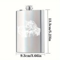 Placatka s motivem vlci - Gravírování do kovu