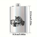 Placatka s motivem vlci - Gravírování do kovu