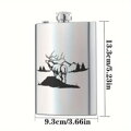 Placatka s motivem jelen a hory - Gravírování do kovu