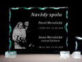 Plaketa do urnovej schránky s fotografiou zosnulého