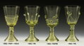Historické sklo 2x- sklenice víno 1482/ 150 ml