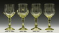 Historické sklo 2x- sklenice víno 14032/ 230ml