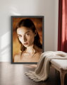 Limitovaná edice autorské fotografie - Portrét dívky sepie