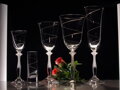  6x Wine Gläser Helix Motiv - Hand graviertes Glas Kristall