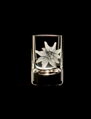 6x Vodka glas Barline 40 ml - Edelweiß Motiv - Hand graviertes Glas