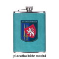 Nerezová placatka 240 ml s potahem ze syntetické kůže s vaším textem, fotografií nebo motivem ( fotografie je vzorová )
