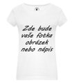 Dámské tričko Hawaii - bílé - potisk vlastního motivu