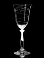 Vínová maturitní sklenice - Angela víno ( spirálka a nápis )