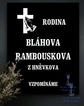 Postup objednávky  skleněné náhrobní desky