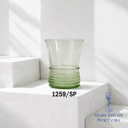 Historické sklo 2x- sklenice whisky 1259/SP/300 