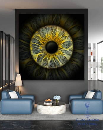 Obraz na akrylátovém skle - Iris foto - fotografie vaší duhovky jako obraz