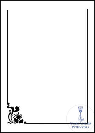 Dekorativní pískovaná tabule skla do okna, skříní nebo dveří ( jemný ornament č 14 )