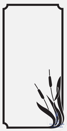 Dekorativní pískovaná tabule skla do okna, skříní nebo dveří ( rákos )