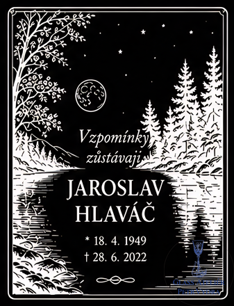 V 73 Černá náhrobní deska - 