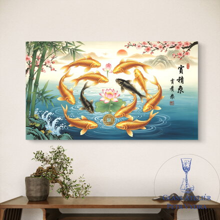 Acrylglasmalerei – Digitales Feng-Shui-Design