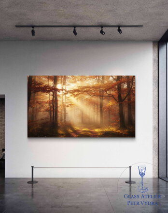 Acrylglasmalerei – Erleuchteter Wald