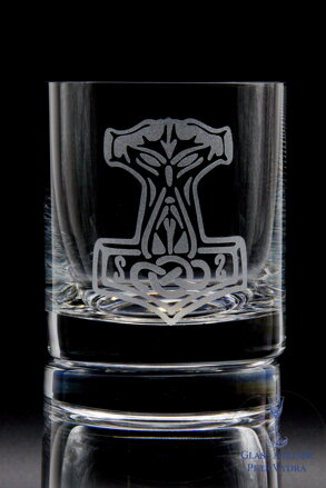 2x Glas Whisky 280 ml - Motiv Thors Hammer