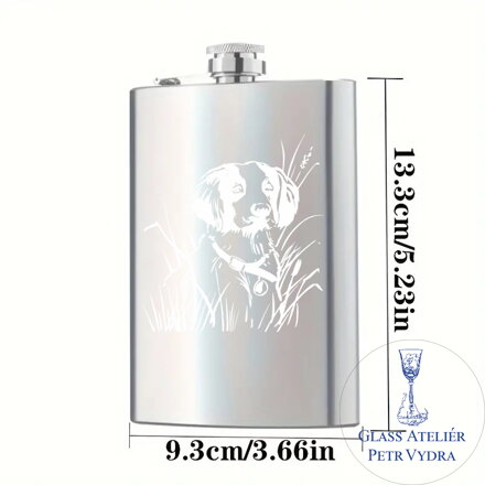 Placatka s motivem lovecký pes 1 - Gravírování do kovu